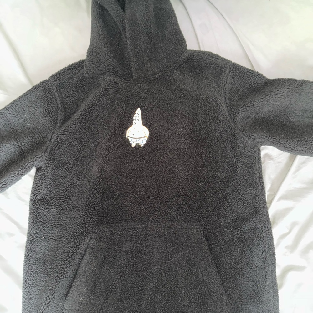 Patrick Star teddy hoodie embroidered